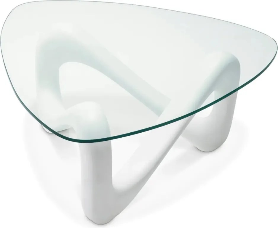 Masuta de cafea design LUX Aventura alb