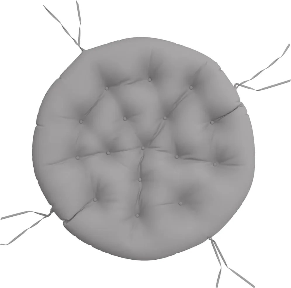 vidaXL Pernă rotundă gri, Ø 100 x11 cm, țesătură Oxford