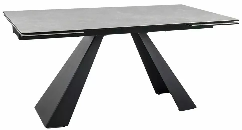 Masa extensibila Salvadore Ceramic crem DIAMOND CREAM/negru mat L160-240 cm