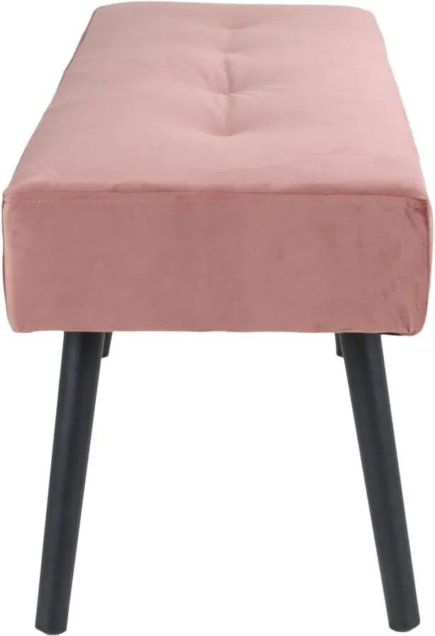 Bancă tapițată House Nordic Skiby, 100 x 35 cm, roz