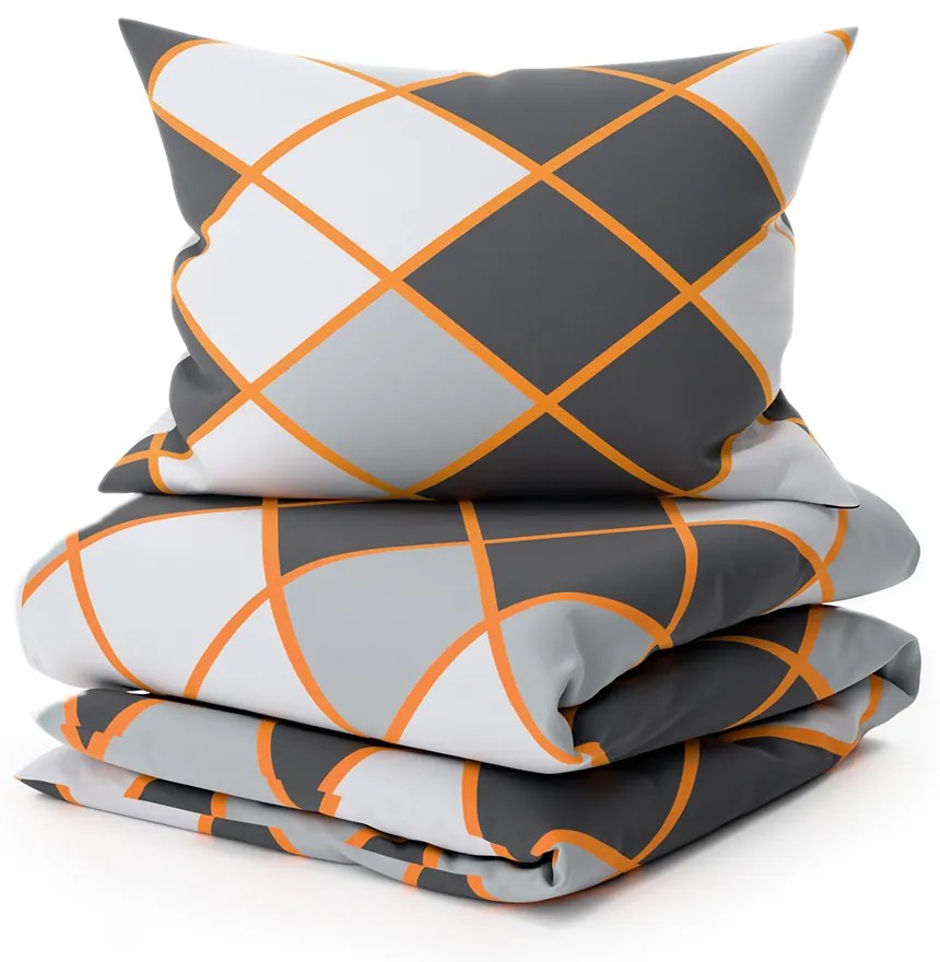 Lenjerie de pat din bumbac Renforce KARY gri Dimensiune lenjerie de pat: 70 x 90 cm | 140 x 200 cm