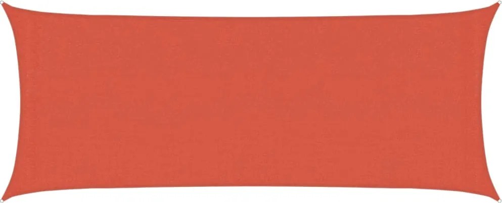 vidaXL Pânză parasolar, cărămiziu, 2x4,5 m, HDPE, 160 g/m²