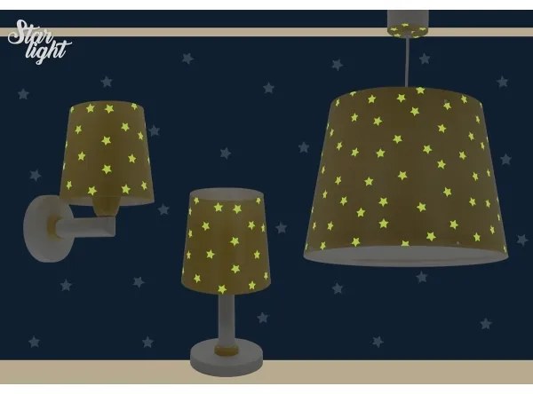 Lampă pentru copii STAR LIGHT 1xE14/40W/230V galbenă Dalber 82211A