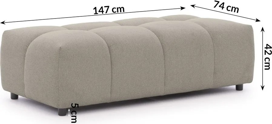 Taburet taupe Albane – Ropez