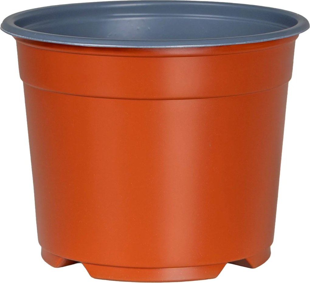 vidaXL Ghiveci rotund pentru flori 100 pcs Terracota Ø 15 x 12.5 cm