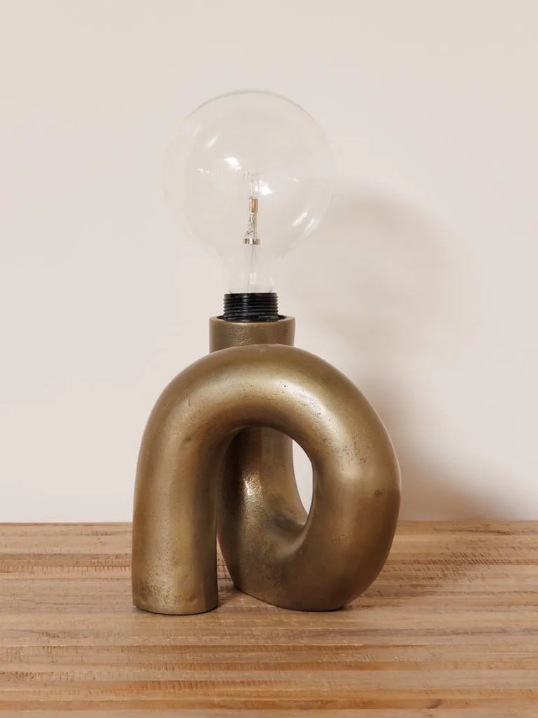 Lampa de masa, din aluminiu, U-turn