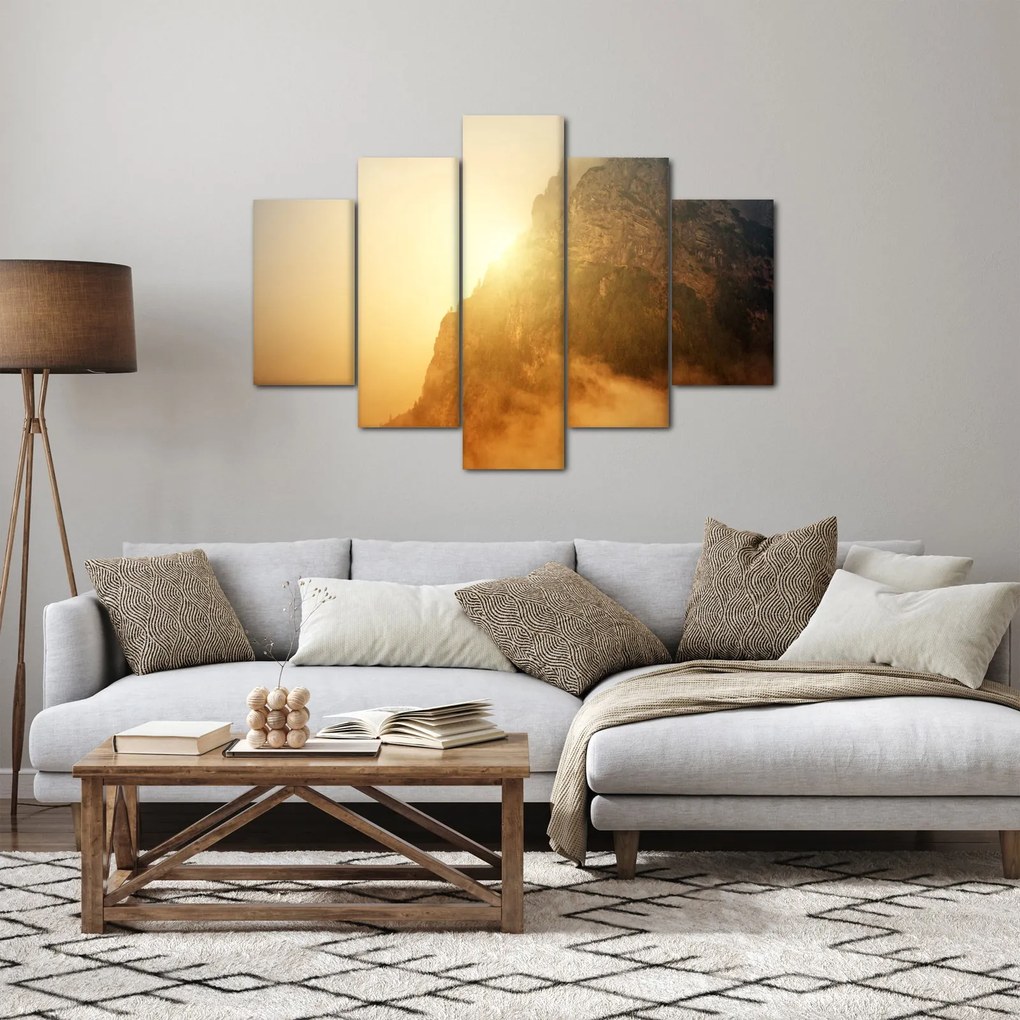 Tabloului muntelui în ceață (150x105 cm)