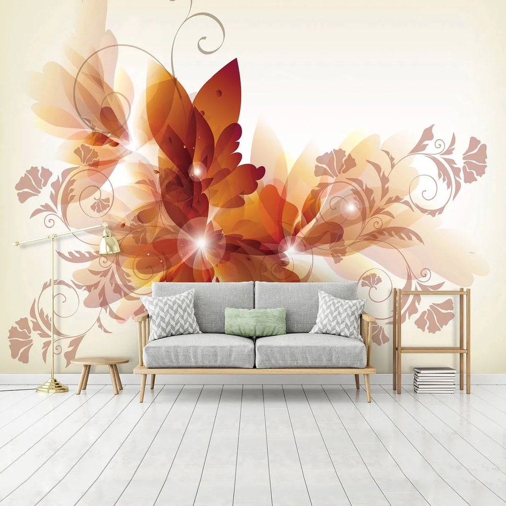 Fototapet - Arta din flori - abstact (152,5x104 cm)