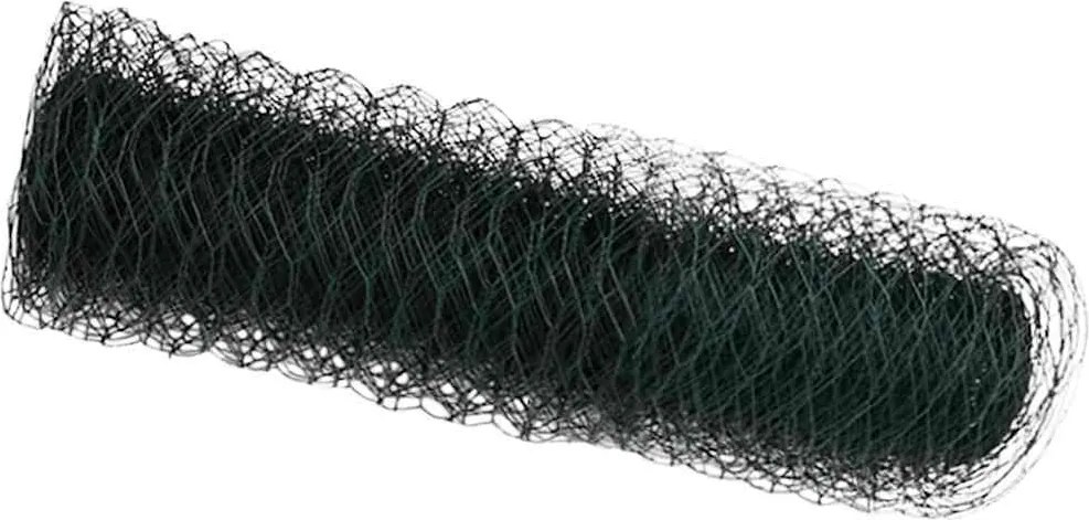 vidaXL Gard hexagonal Verde 0,8 x 100 m PVC