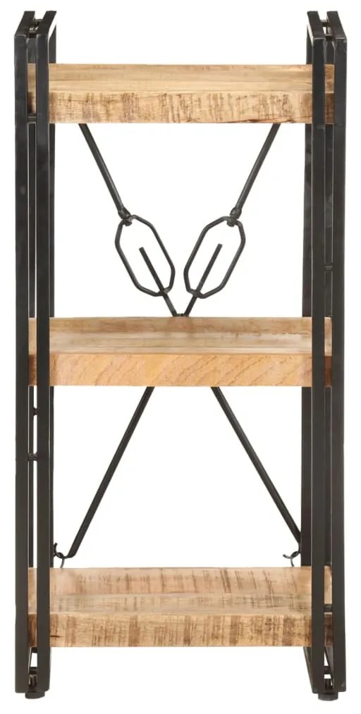320617 vidaXL Bibliotecă cu 3 niveluri, 40x30x80 cm, lemn masiv de mango