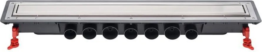 Set rigola dus plus capac Wirquin Venisio Expert finisaj inox 80 cm