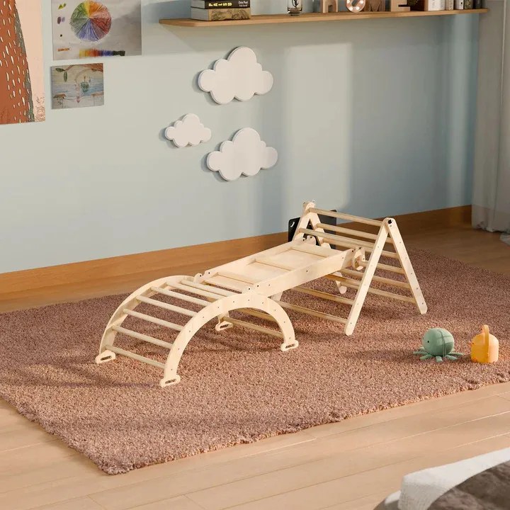 Juskys Set de cățărare pentru copii Movario 4 în 1