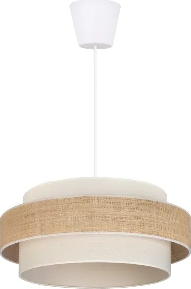 BRILAGI - Lampă suspendată cu cablu SPACE, 1x E27/60W/230V, Ø 40 cm, bej/crem