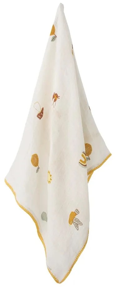 Pătură pentru copii albă 80x100 cm Agnes – Bloomingville Mini