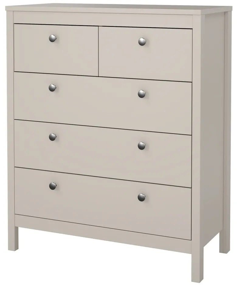 Comodă grej 82x99x38 cm Madrid – Tvilum