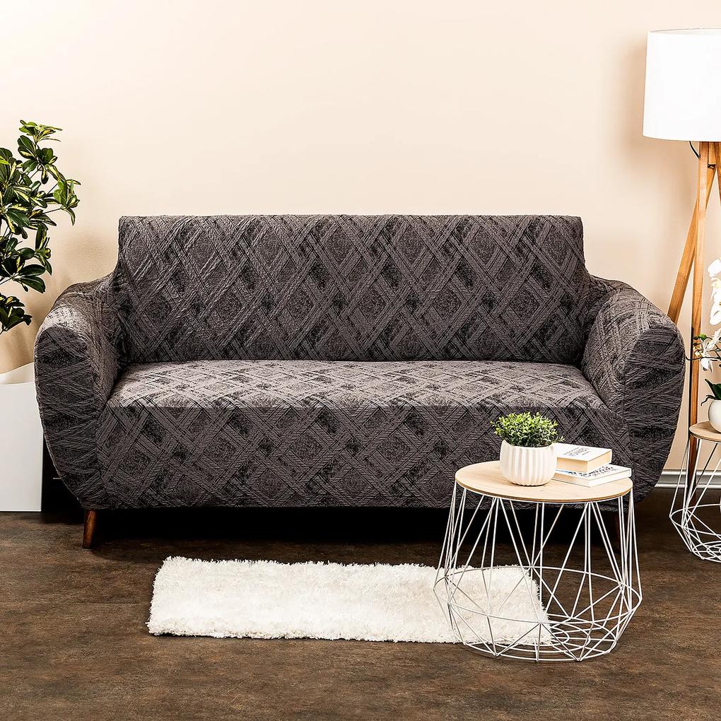 Husă multielastică 4Home Comfort Plus pentru canapea, gri, 140 - 180 cm, 140 - 180 cm