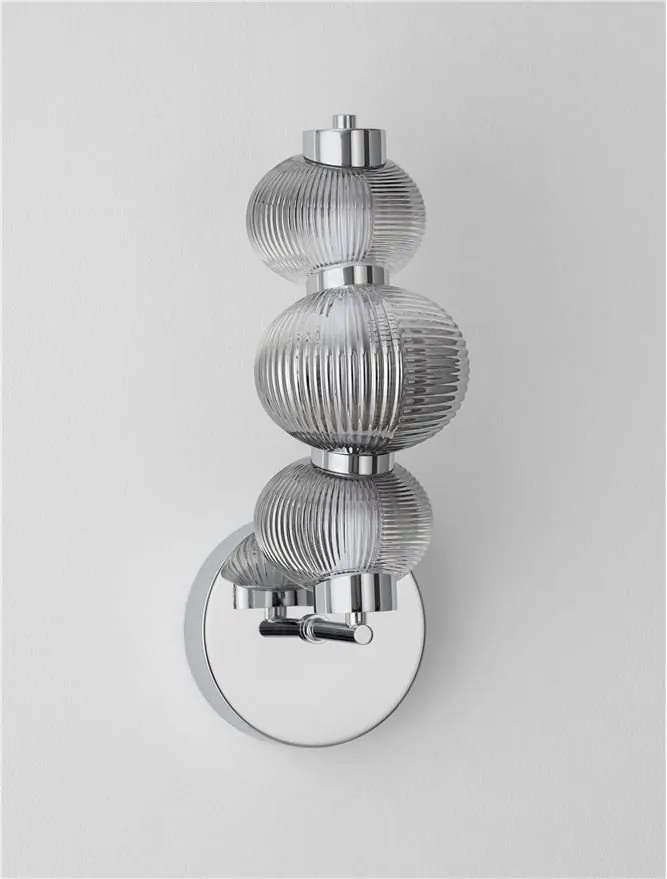 Aplica de perete LED design modern Leda crom