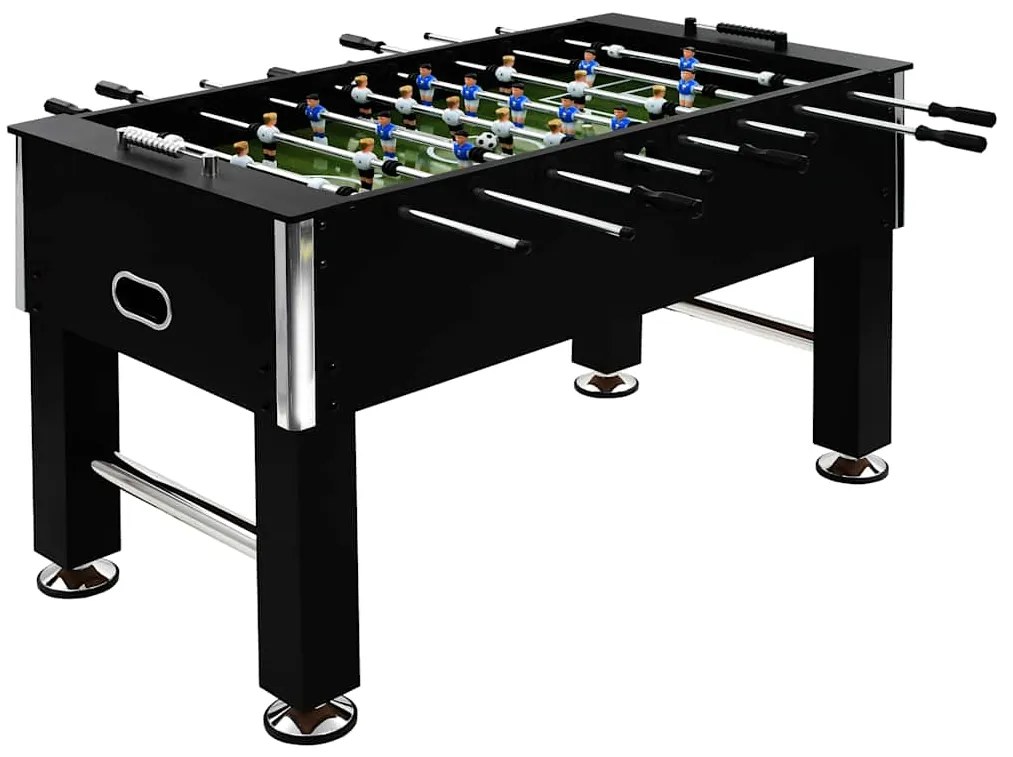 vidaXL Masă de fotbal, negru, 140 x 74,5 x 87,5 cm, oțel, 60 kg