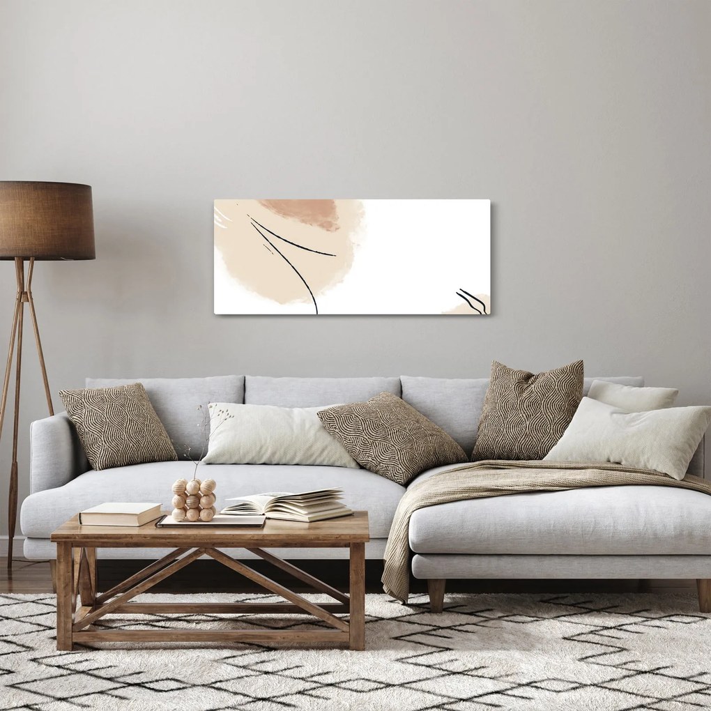 Tablou - Abstracție albă (120x50 cm)