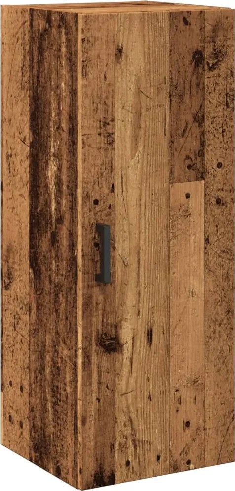 vidaXL Dulap pe perete, lemn vechi, 34,5x34x90 cm, lemn prelucrat