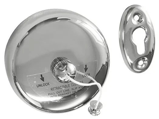 Sfoară de rufe 9,5 x 9,5 cm inox/argintiu