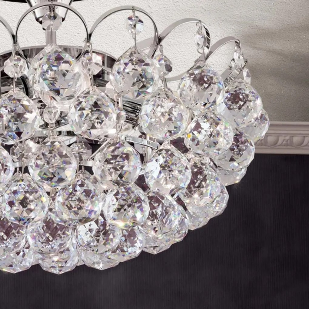 Lustra cristal Asfour, KRISTALL KLASSISCH crom 40cm