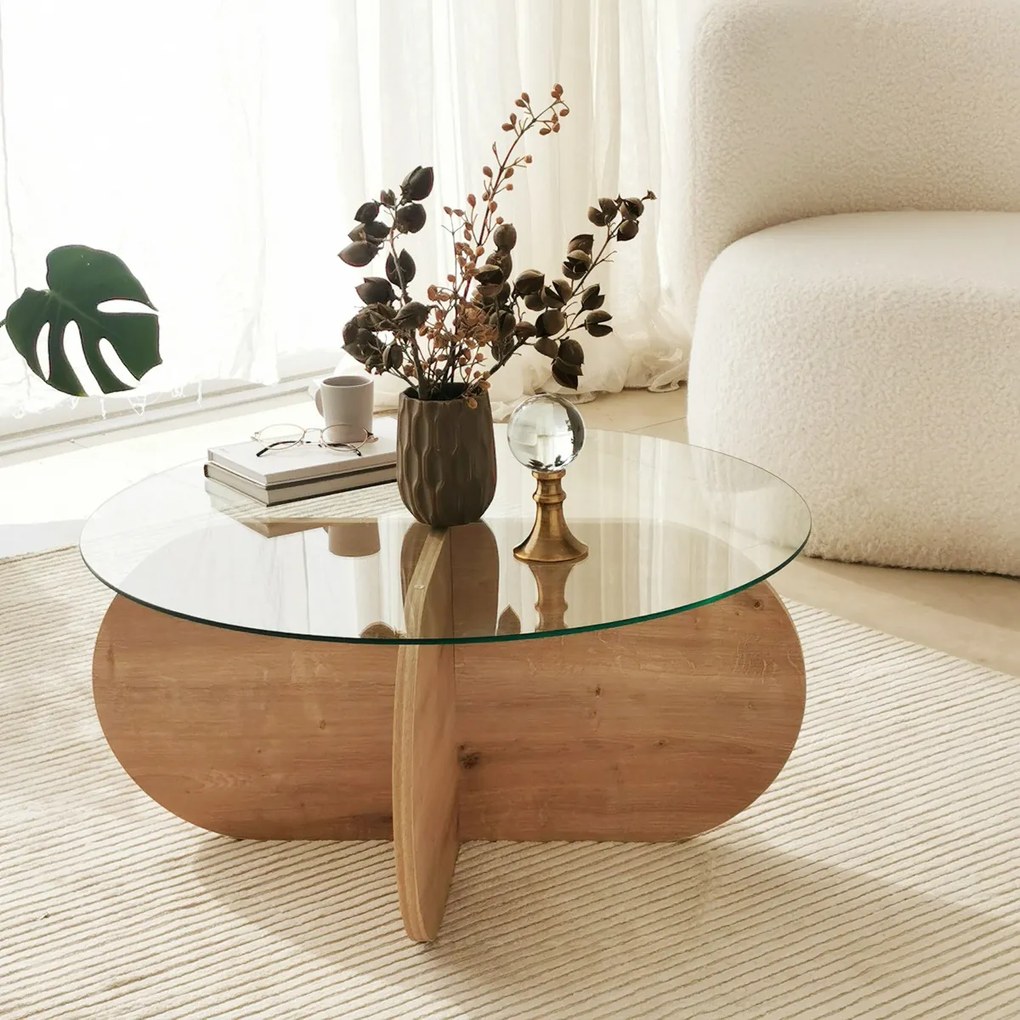 Măsuță de cafea Bubble Sapphire Oak