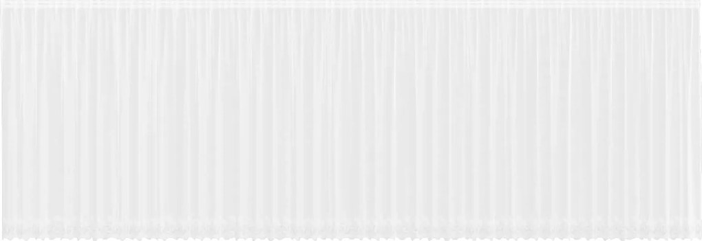 vidaXL Cortină din Dantelă cu perdele Alb 245 x 1200 cm Poliester