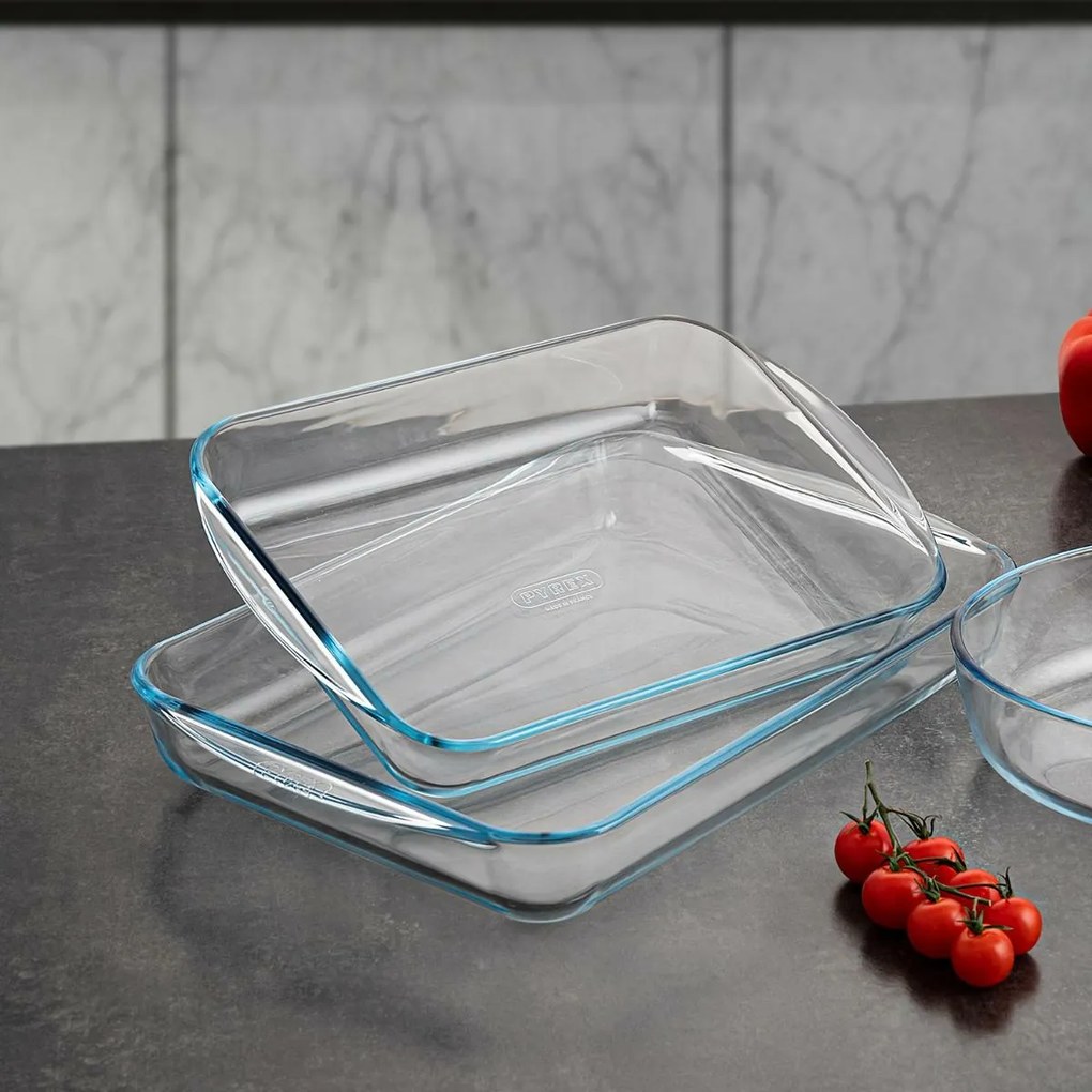 Pyrex Vas de sticlă pentru cuptor 3,7 l, 40 x 27 x6 cm, M