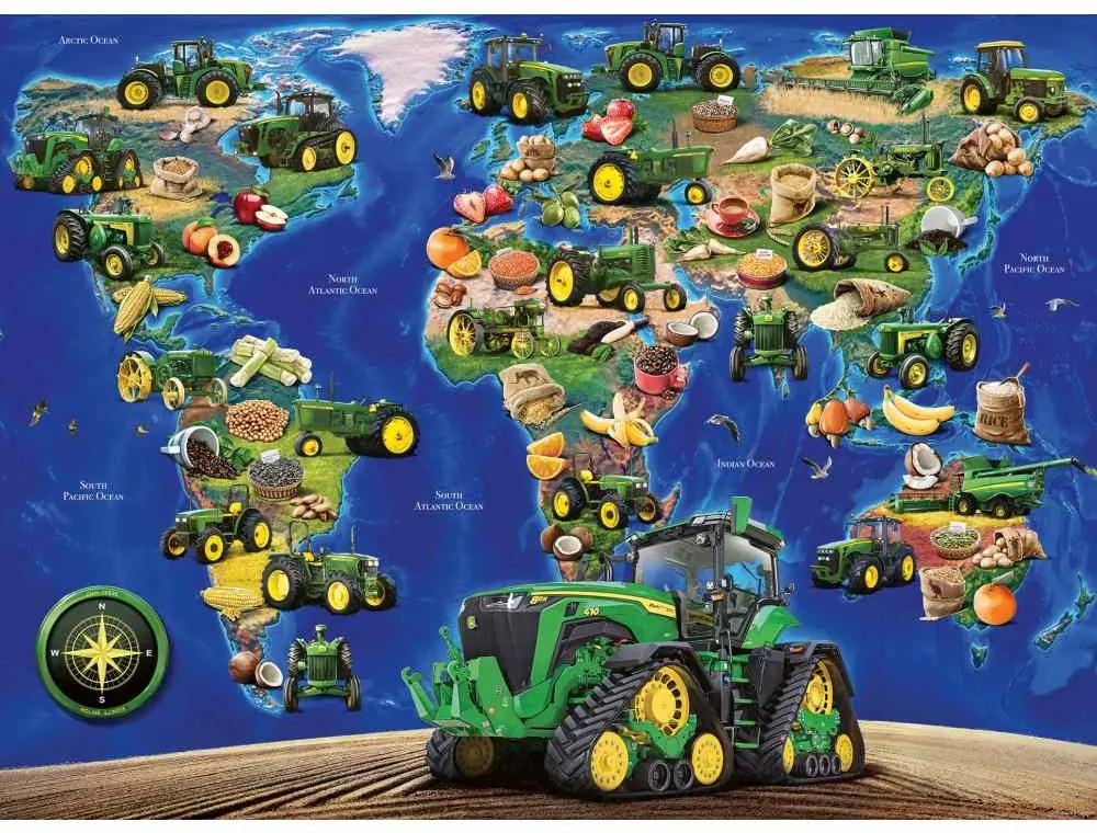 PUZZLE HARTA JOHN DEERE 300 PIESE - RAVENSBURGER (RVSPC12984)