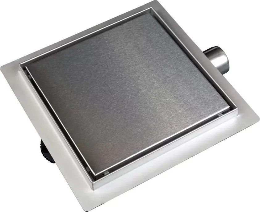 Set rigola pentru dus plus capac 15 cm Balneo SQ-Drain inox periat