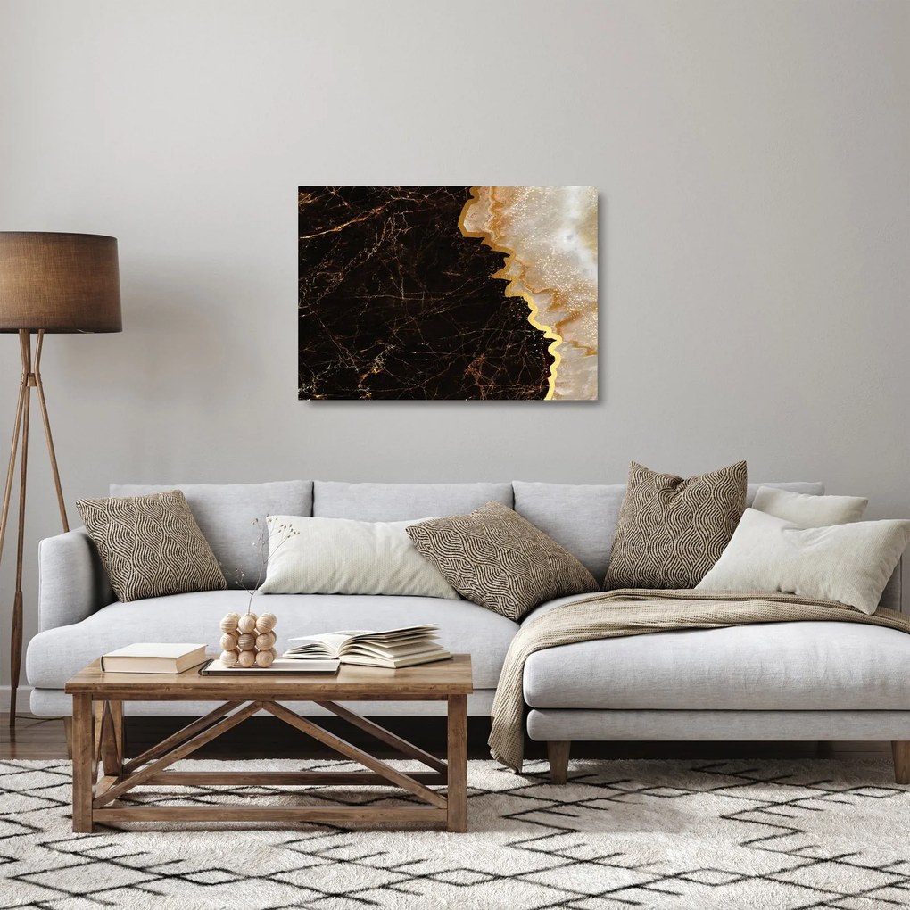 Tablou pe sticlă - Marmură (70x50 cm)