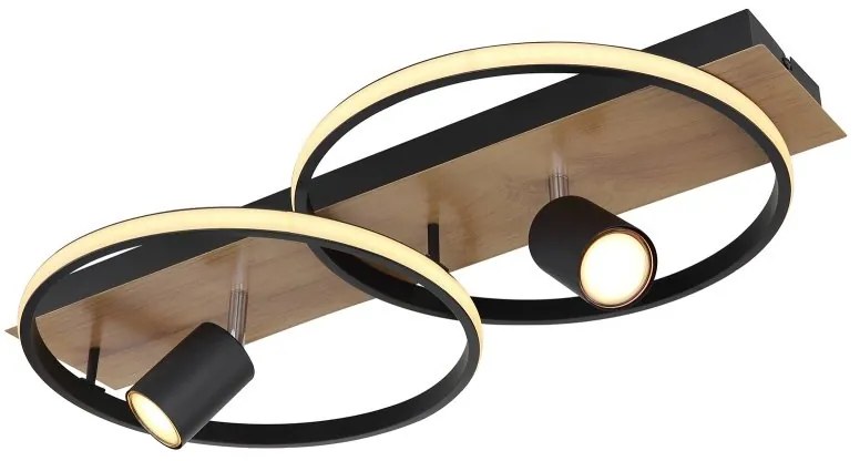 Plafoniera LED design indistrial Danny 62x32cm
