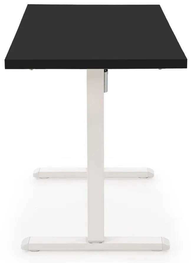 Masa de birou cu functie de reglare a inaltimii B54 negru/alb L120 cm