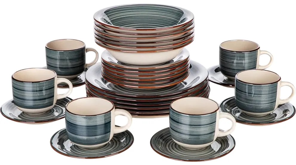 Set de masă Banquet 30-piese Spiral Blue