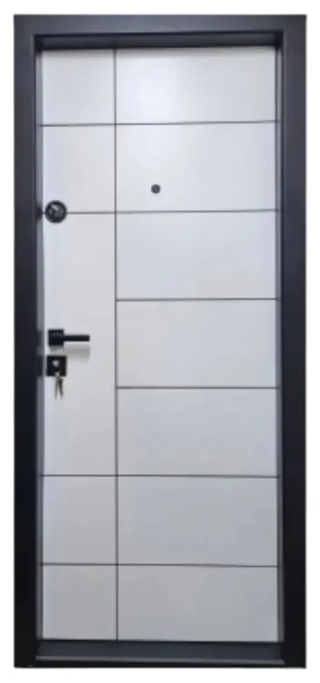 Usa metalica de apartament cu izolatie si vizor Novo Doors First Class NDS02, Deschidere Stanga Dreapta, Dimensiune 200X88 cm, Tabla 1.2 mm, Kit