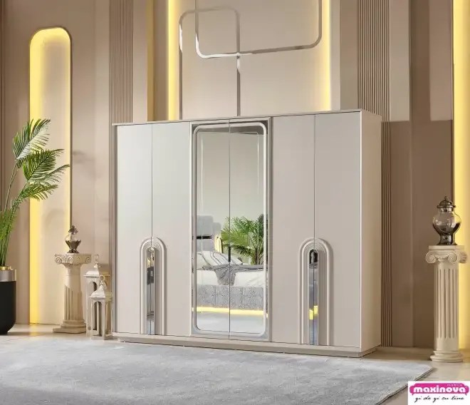 Mobilier dormitor dulap 6 usi,Parma