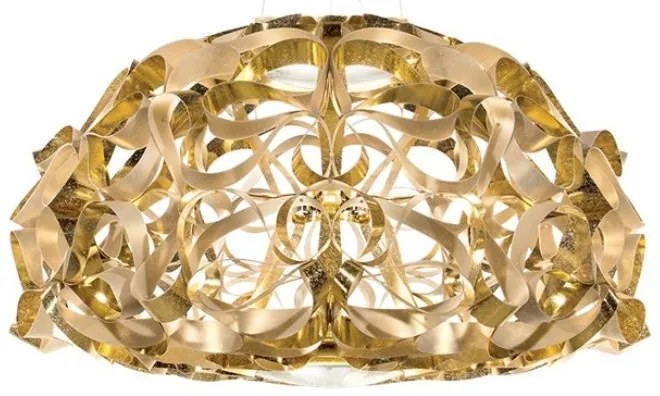Lustra suspendata design Art Deco realizata manual Quantica 75cm