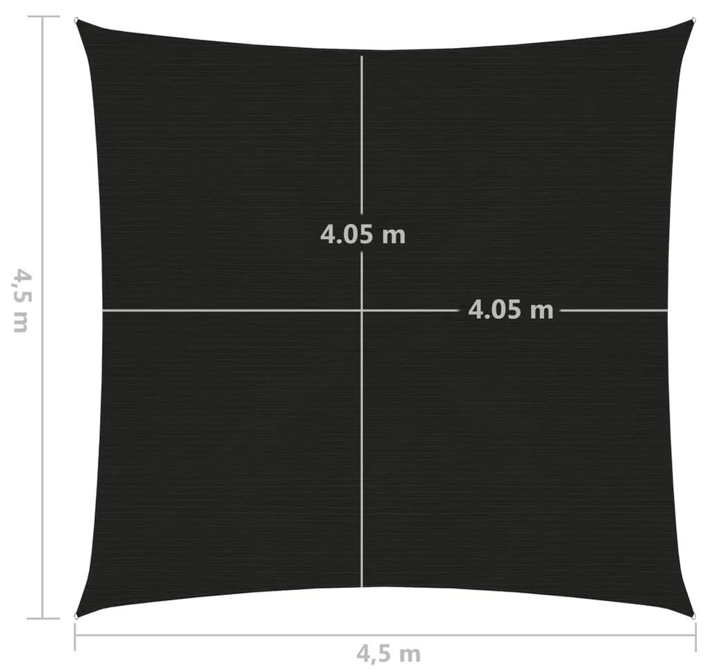 Panza parasolar, negru, 4,5 x 4,5 m HDPE, 160 g m   Negru, 4.5 x 4.5 m