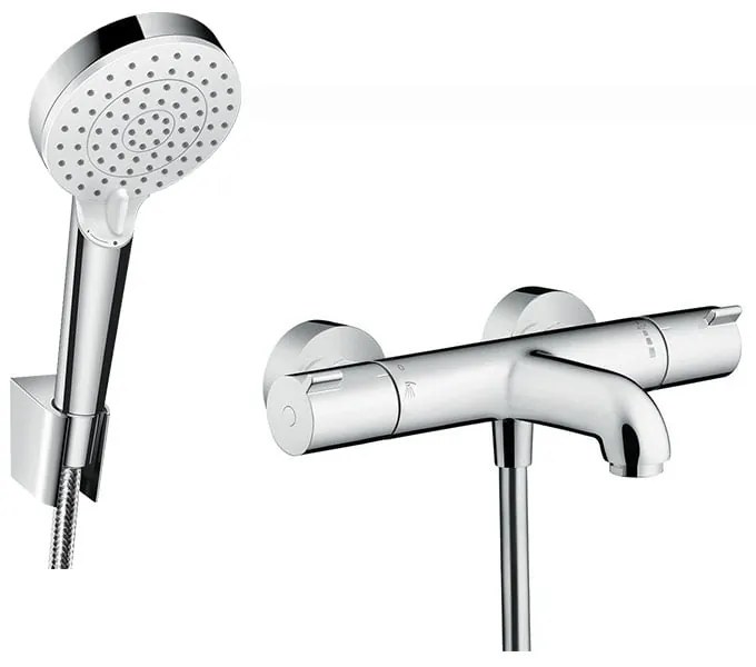 Baterie cada dus termostatata Hansgrohe Ecostat 1001 CL, set de dus inclus -(13201000, 26692400 )