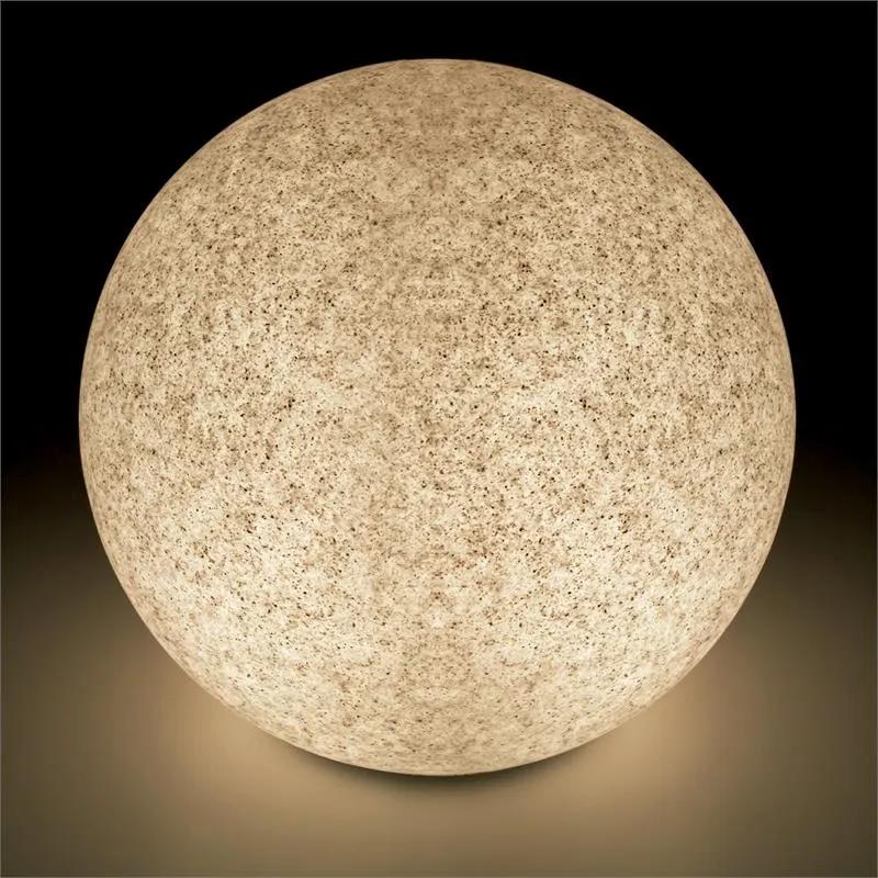 SHINESTINE M, lampă rotundă de exterior cu un diametru de 30 cm, piatră optică