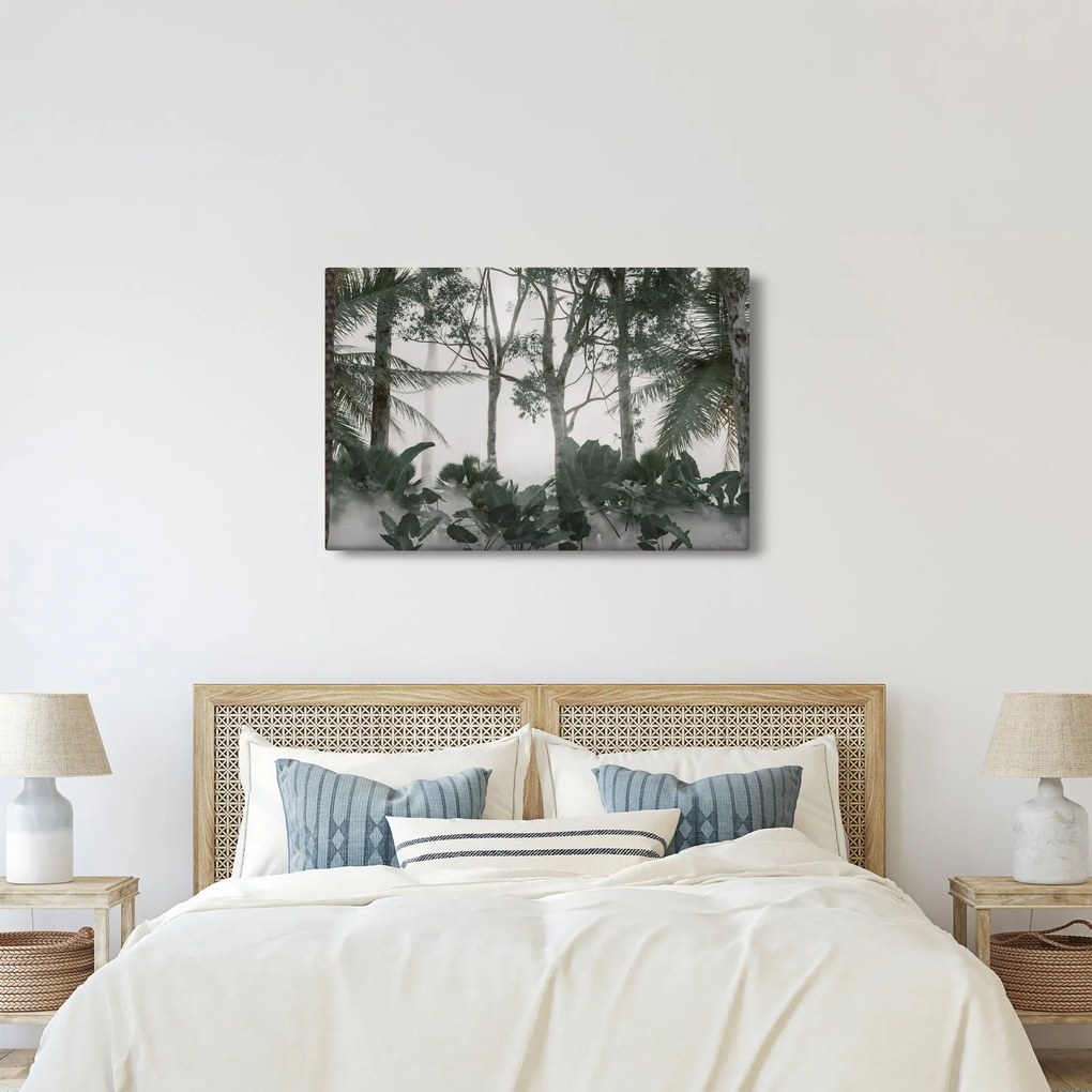 Tablou - Jungla în ceața dimineții (90x60 cm)