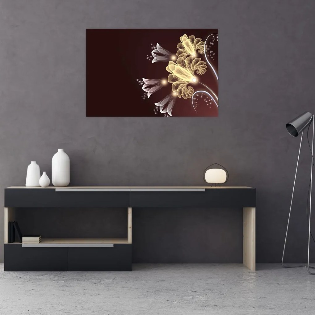 Tablou - Flori strălucitoare (90x60 cm)