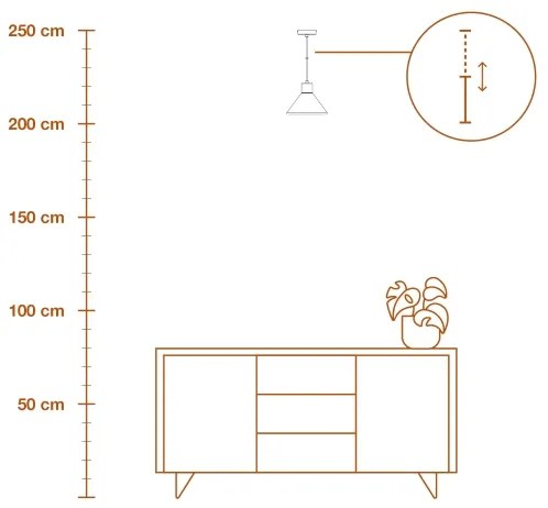 Lustră pe cablu Ledvance DECOR ipsos 1xE27/25W/230V d. 22 cm ipsos alb