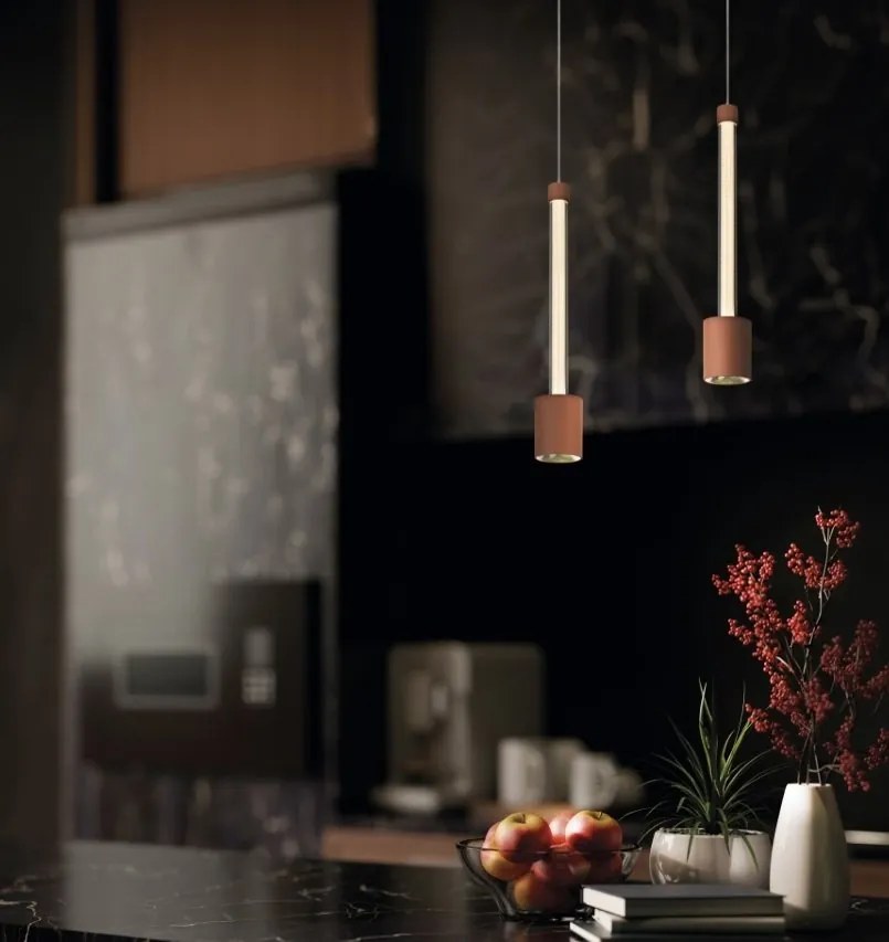 Lustra suspendata LED design minimalist FUGAZ alb MA-8946