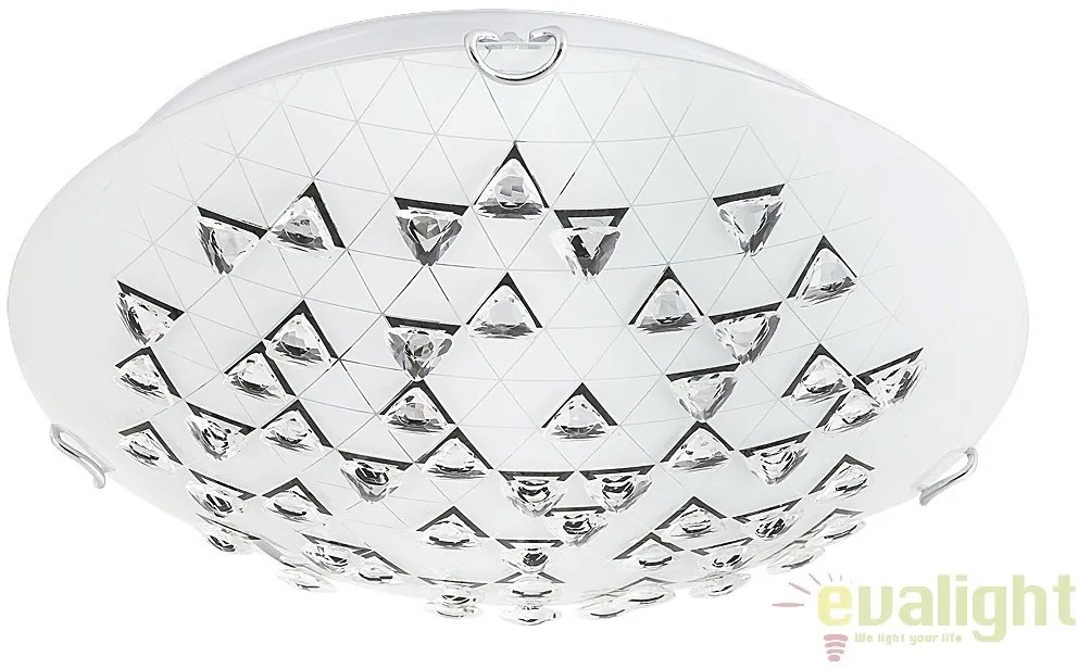Aplica de perete, Plafoniera design modern, finisaj alb/negru, diametru 30cm, Angie 3285 RX