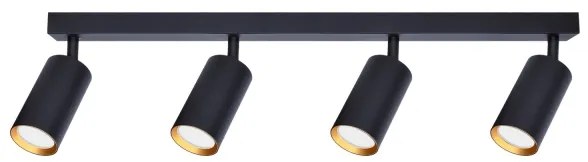 Brilagi - Spot LED RGBW reglabil SELE 4xGU10/6W/230V negru/auriu