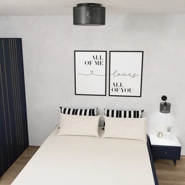 Lustră aplicată LOFT SHADE 3xE27/60W/230V neagră