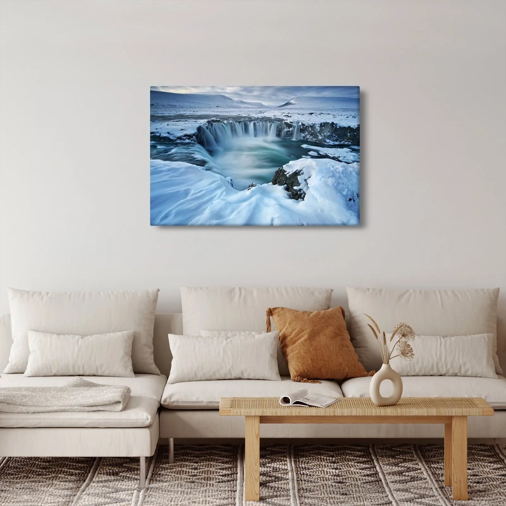 Tablou - Cascadele zeilor, Islanda (90x60 cm)