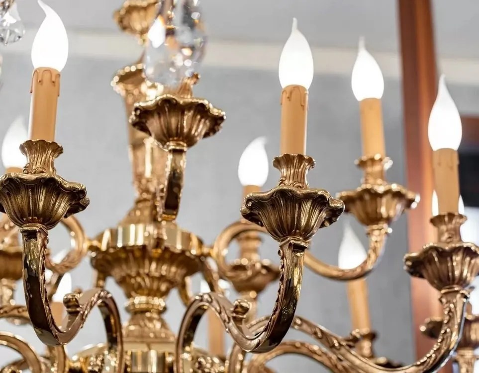 Candelabru 15 brate LUX realizat manual Boris